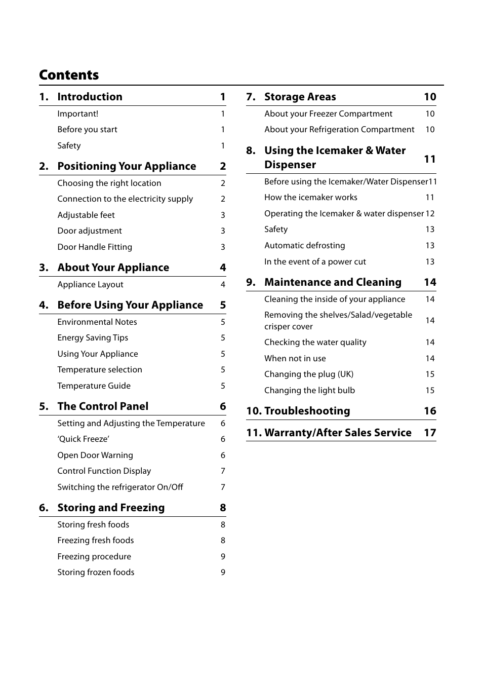 Rangemaster Refrigeration SxS 661 User Manual | Page 2 / 20