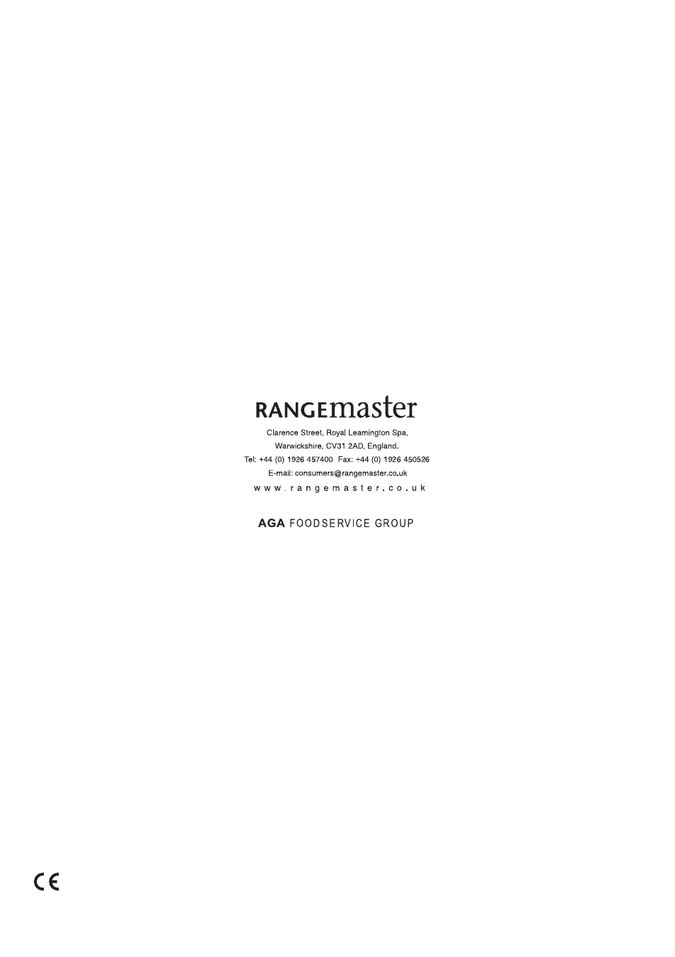 Rangemaster 90 Dual Fuel User Manual | Page 36 / 36