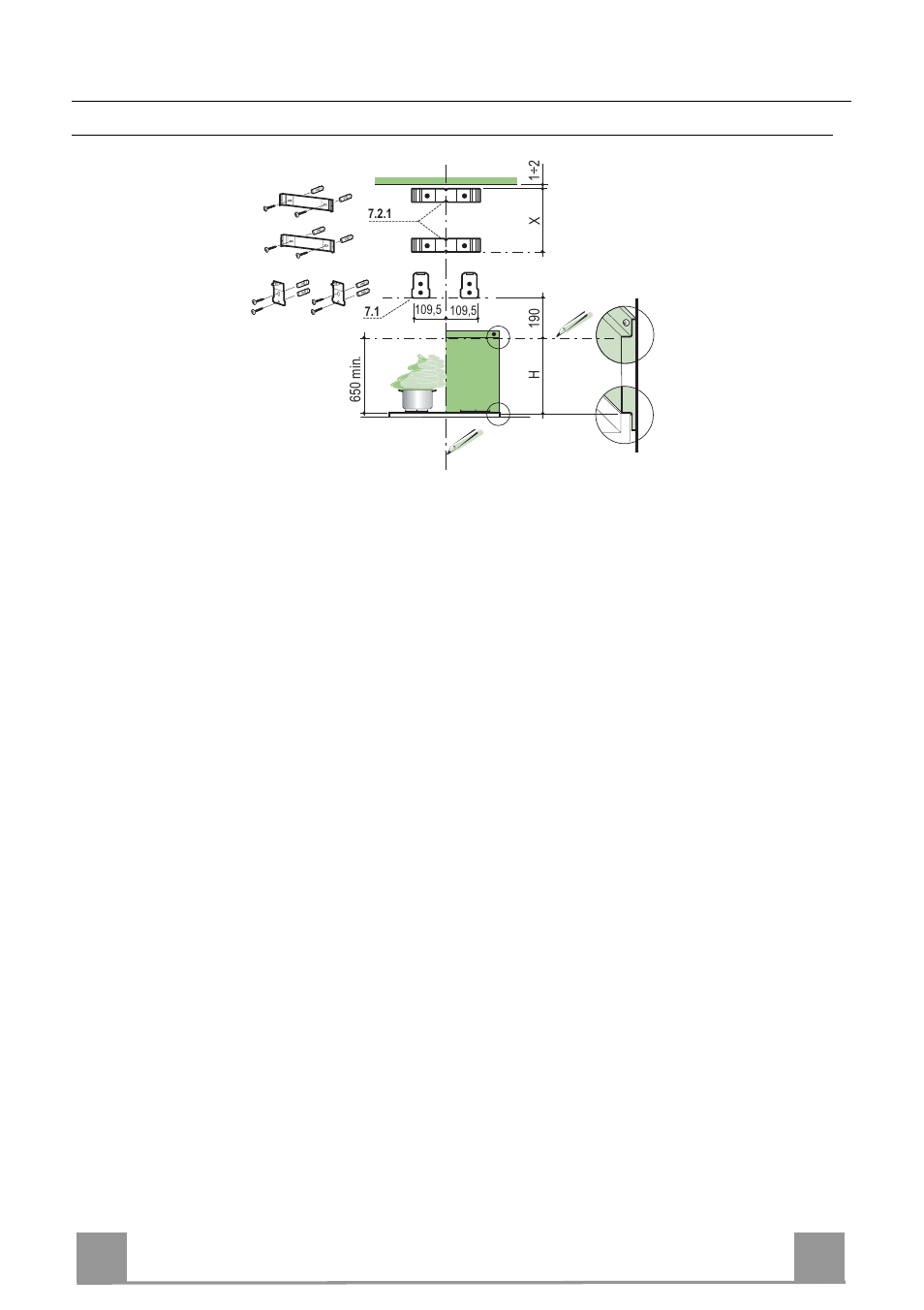 Installazione, It 5 5, Foratura parete e fissaggio staffe | Rangemaster Chimney Hood User Manual | Page 5 / 40