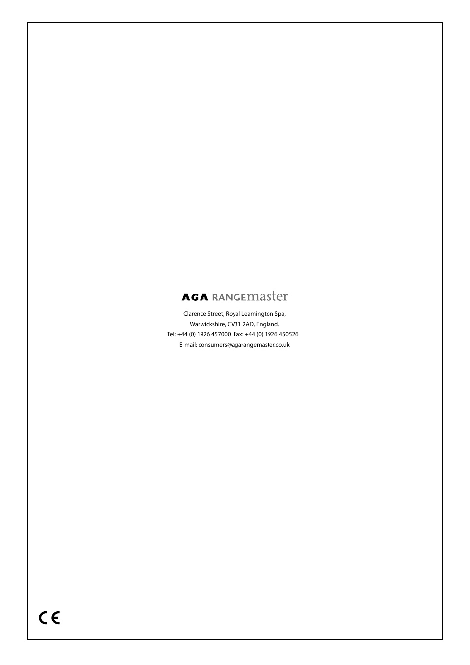 Rangemaster DxD 910 Refrigerator U109923 - 05 User Manual | Page 24 / 24