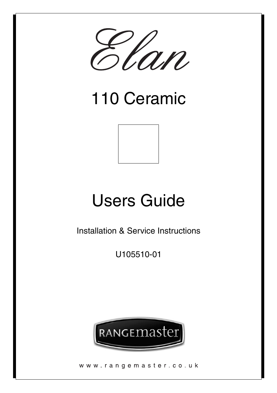 Rangemaster ELAN U105510-01 User Manual | 40 pages