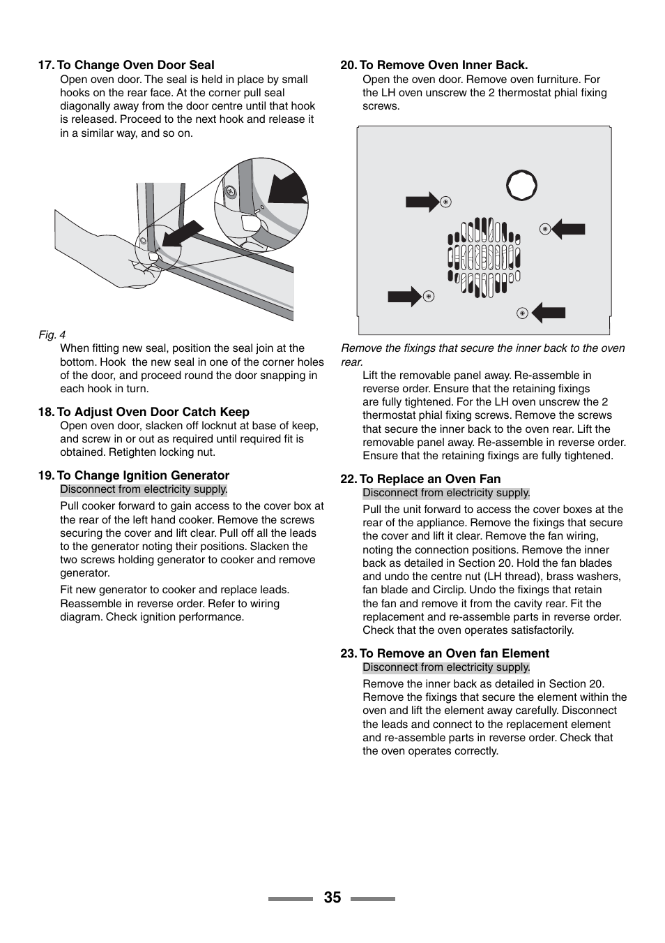 Rangemaster ELAN U105510-01 User Manual | Page 35 / 40