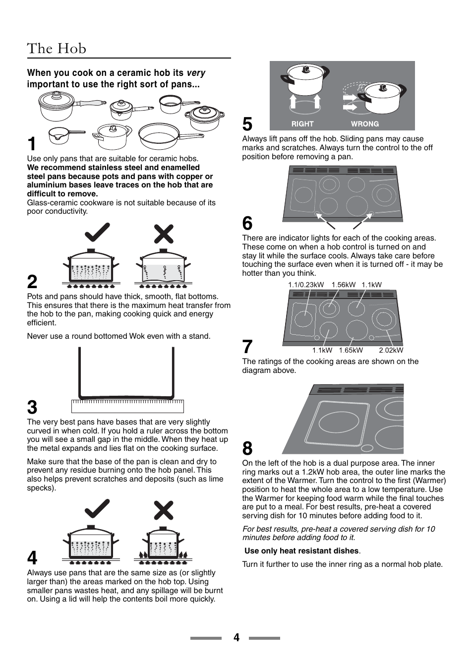 The hob | Rangemaster ELAN U105510-01 User Manual | Page 4 / 40