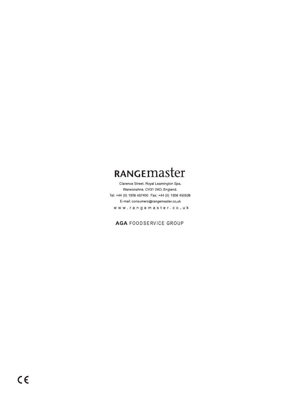 Rangemaster ELAN U105510-01 User Manual | Page 40 / 40