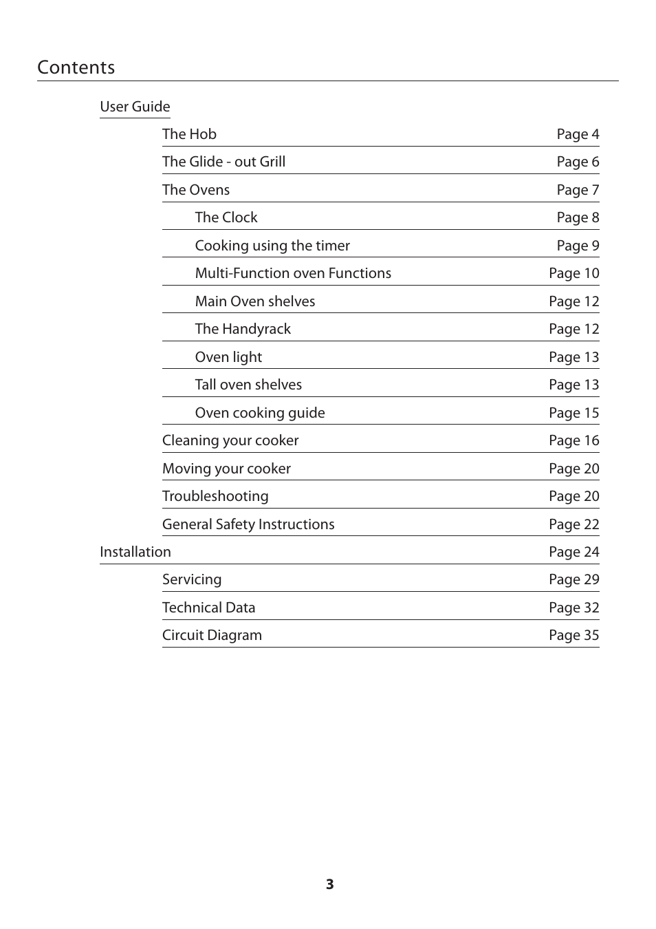 Rangemaster DELUXE U109360 - 01 User Manual | Page 3 / 36