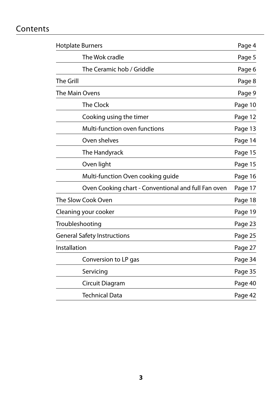 Rangemaster 110 User Manual | Page 3 / 44