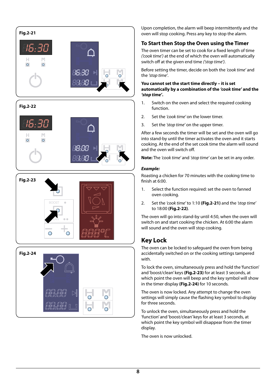 Key lock | Rangemaster R6012 User Manual | Page 10 / 24