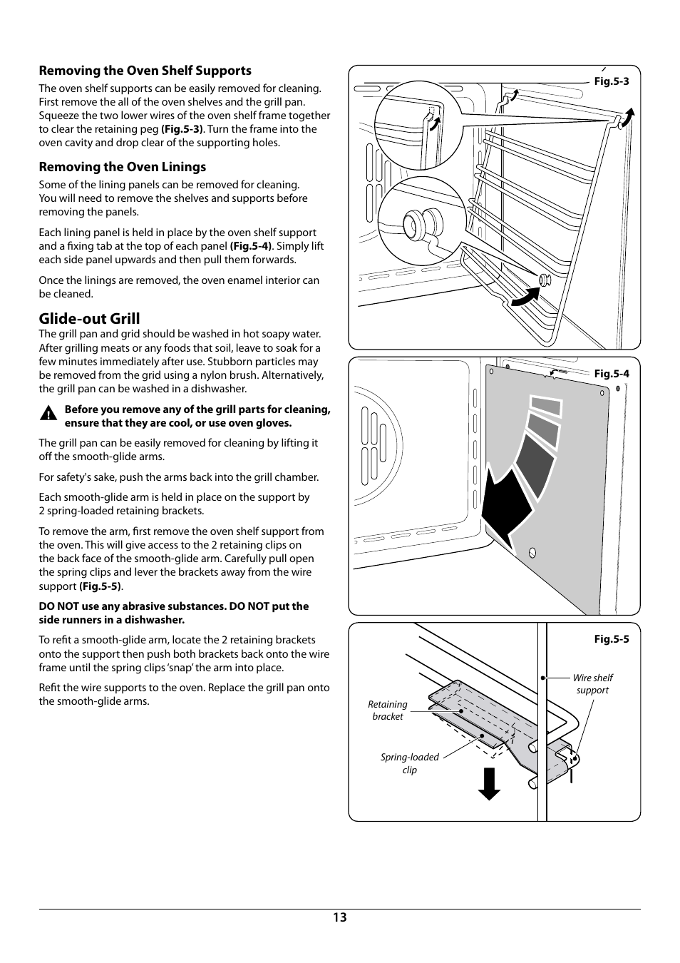 Glide-out grill | Rangemaster R6012 User Manual | Page 15 / 24