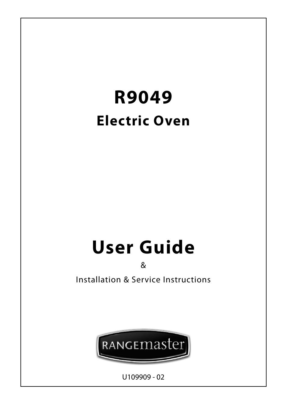 Rangemaster R9049 User Manual | 20 pages