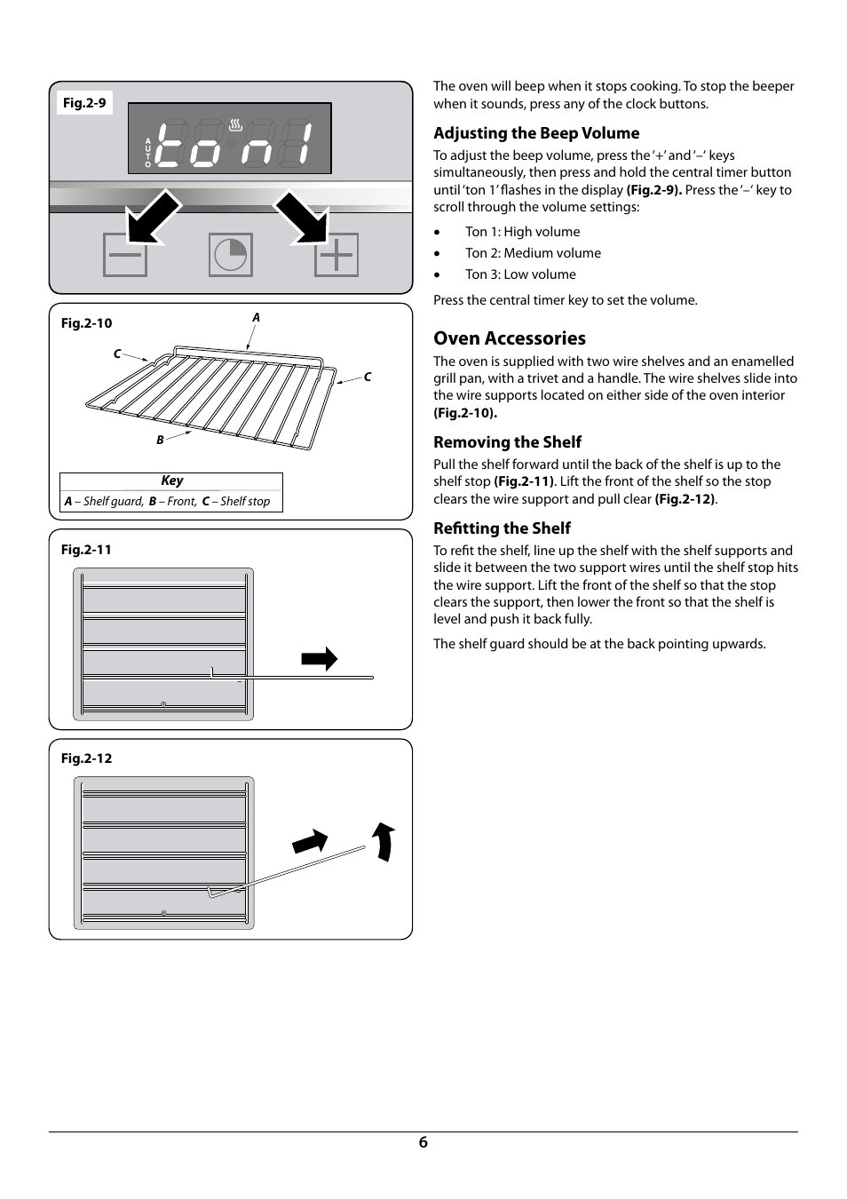 Oven accessories | Rangemaster R9049 User Manual | Page 8 / 20