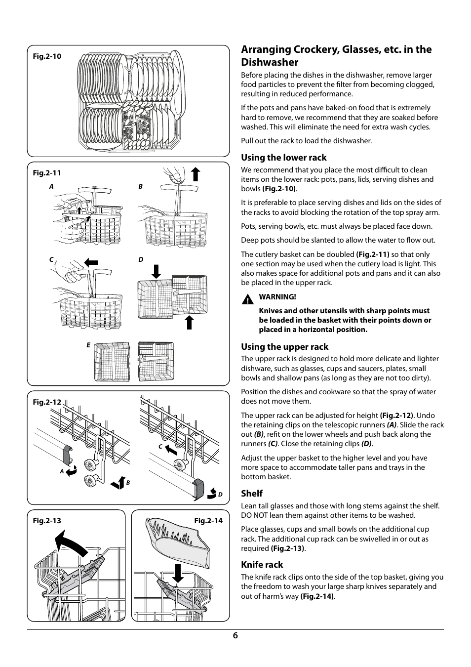 Rangemaster RDW6012FI User Manual | Page 8 / 24