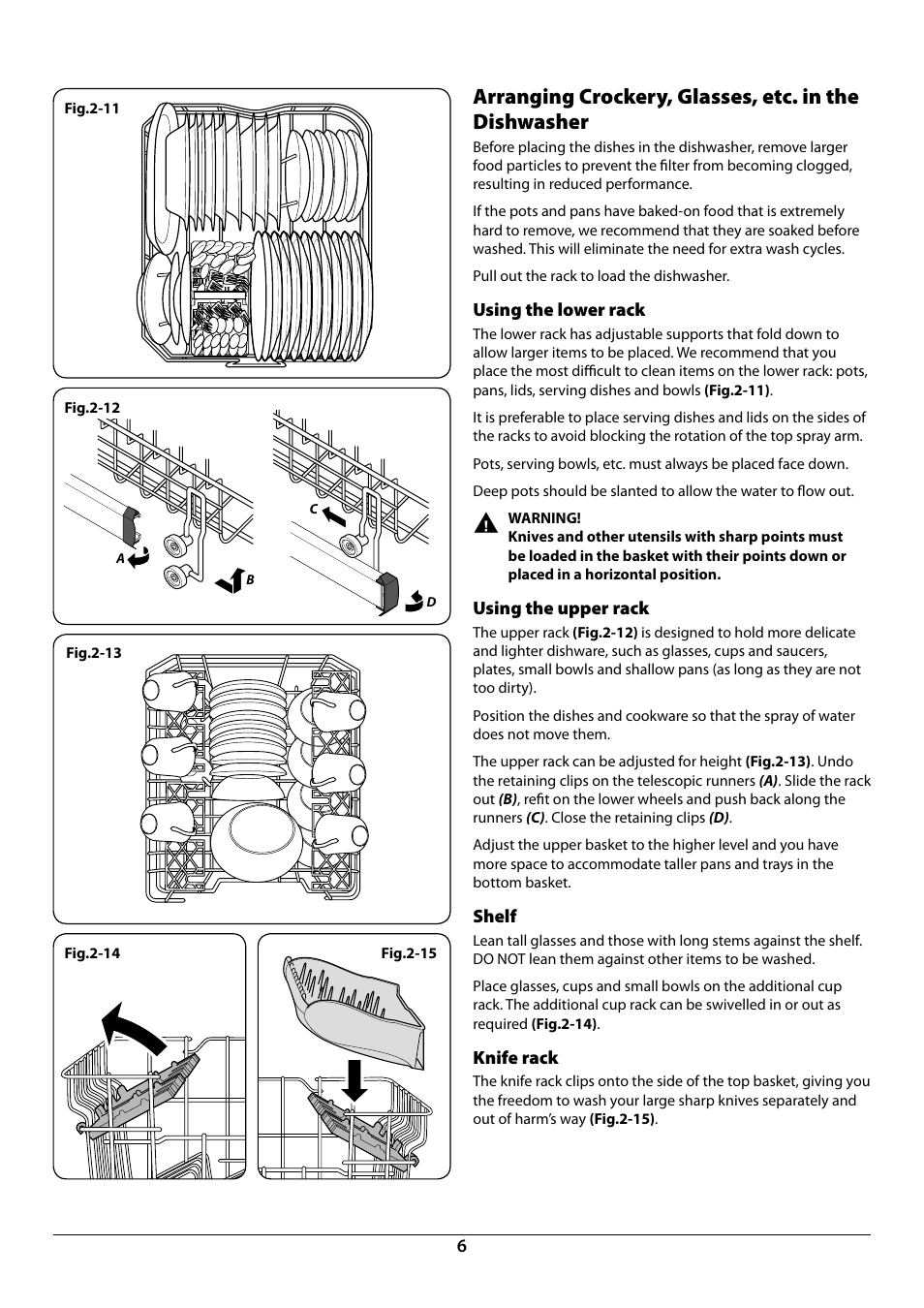 Rangemaster Dishwasher RDW459FI/SF User Manual | Page 8 / 28