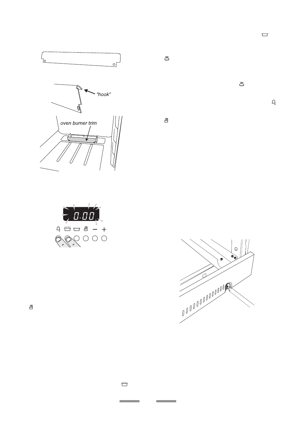 Fitting the oven burner trim, Oven check, Fitting the plinth | Customer care, Supplied with some models only) | Rangemaster Classic 110 User Manual | Page 29 / 32
