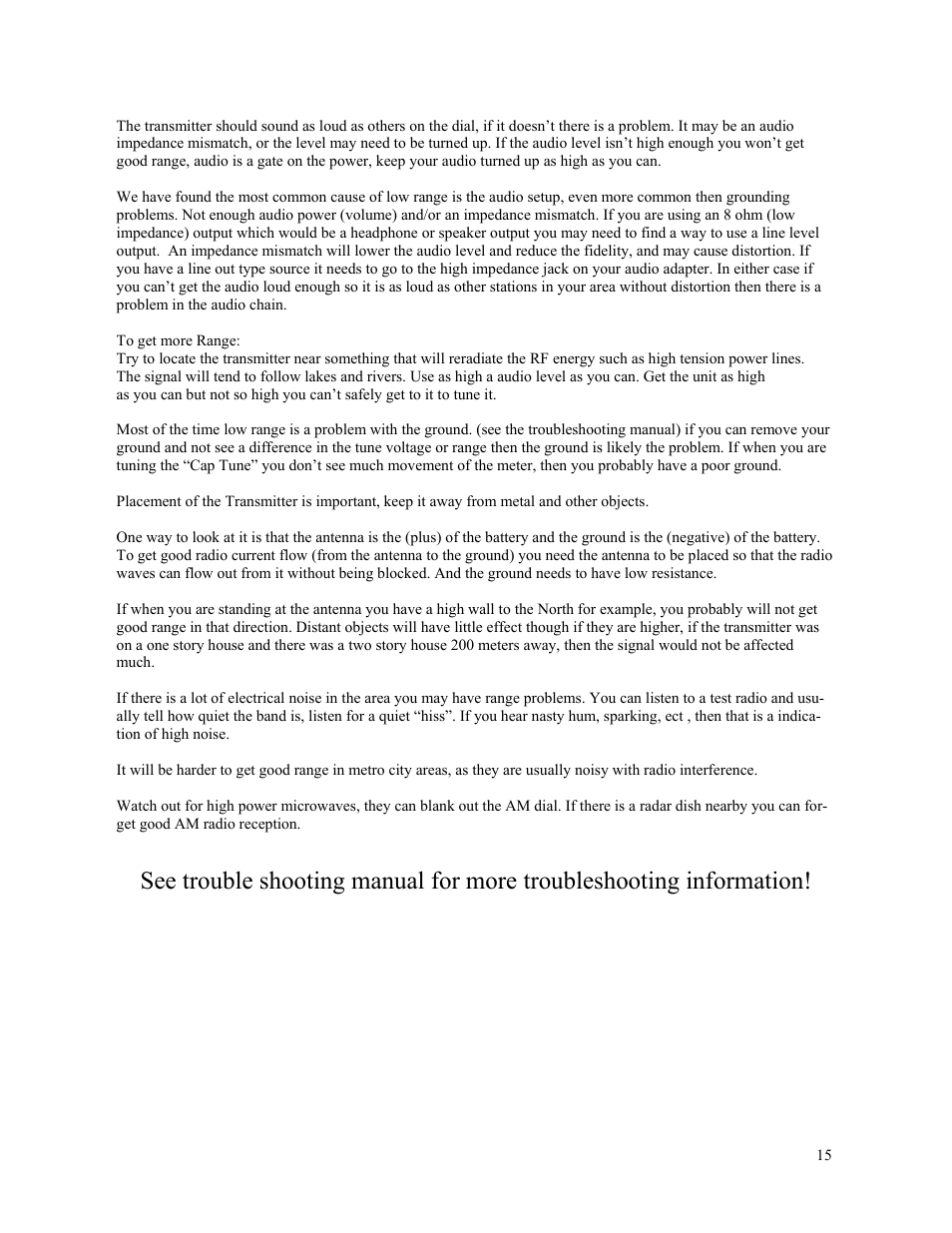 Rangemaster HAMILTON AM1000 User Manual | Page 15 / 22