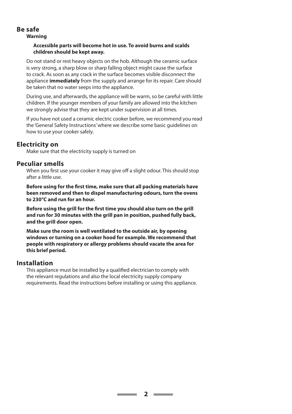 Rangemaster 90 CERAMIC U109650-02 User Manual | Page 2 / 36