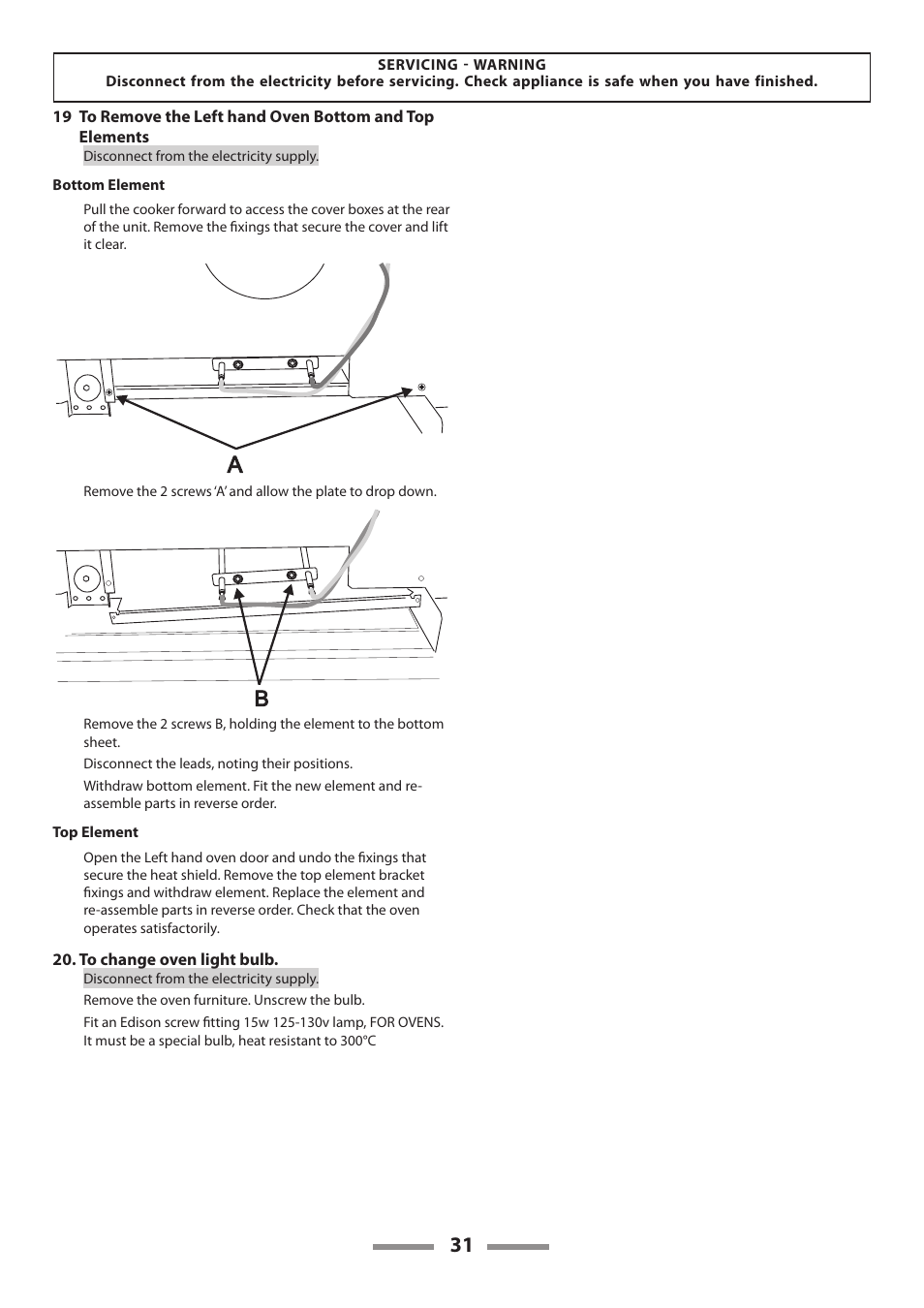Rangemaster 90 CERAMIC U109650-02 User Manual | Page 31 / 36