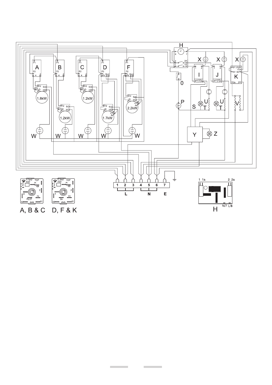 Circuit diagram | Rangemaster 90 Ceramic User Manual | Page 26 / 28