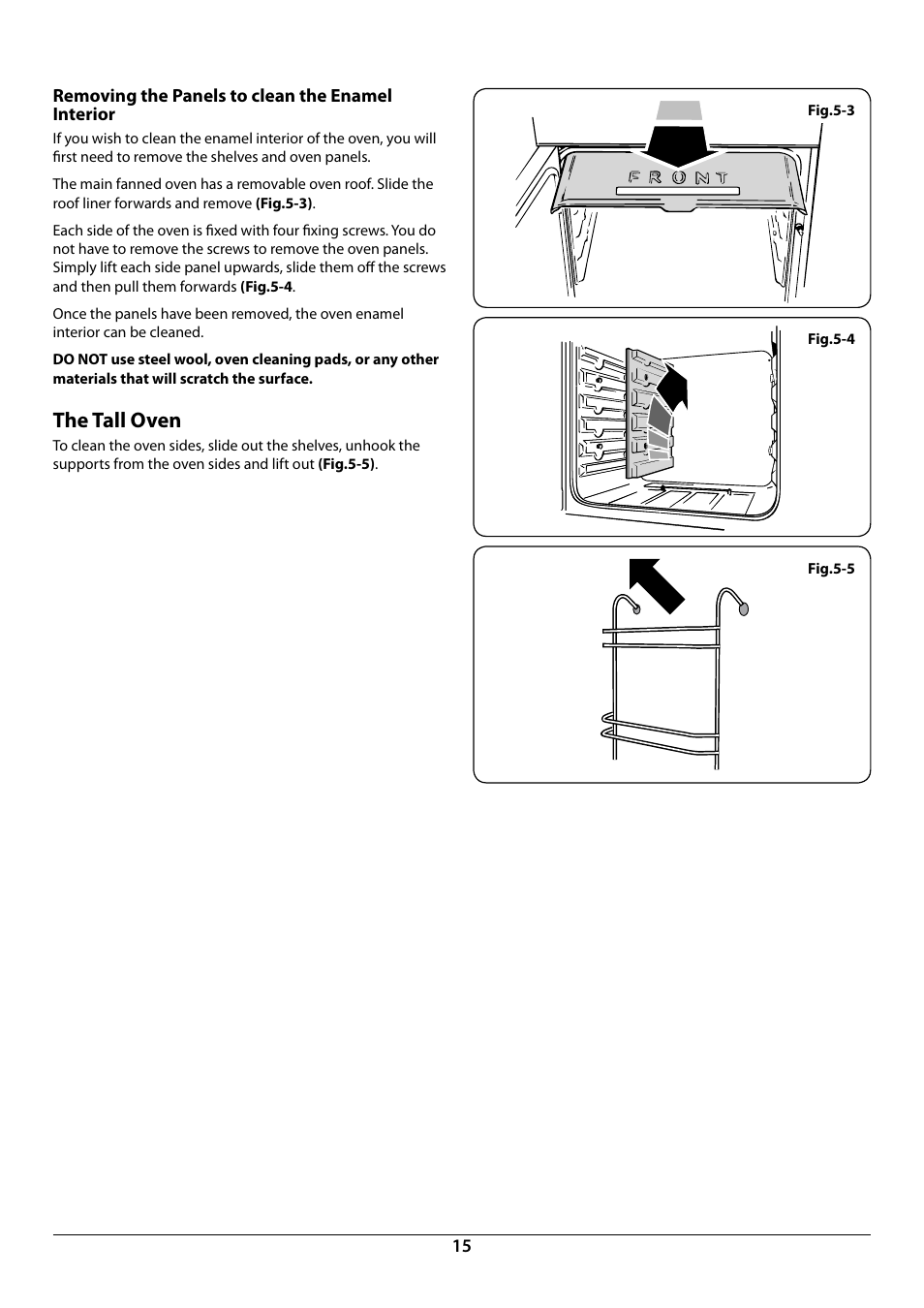 The tall oven | Rangemaster 90 Induction Cooker U109976 - 02 User Manual | Page 17 / 32