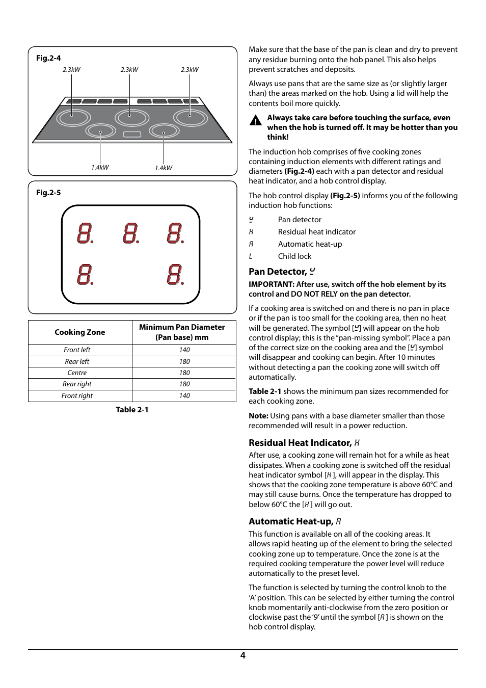 Rangemaster 90 Induction Cooker U109976 - 02 User Manual | Page 6 / 32