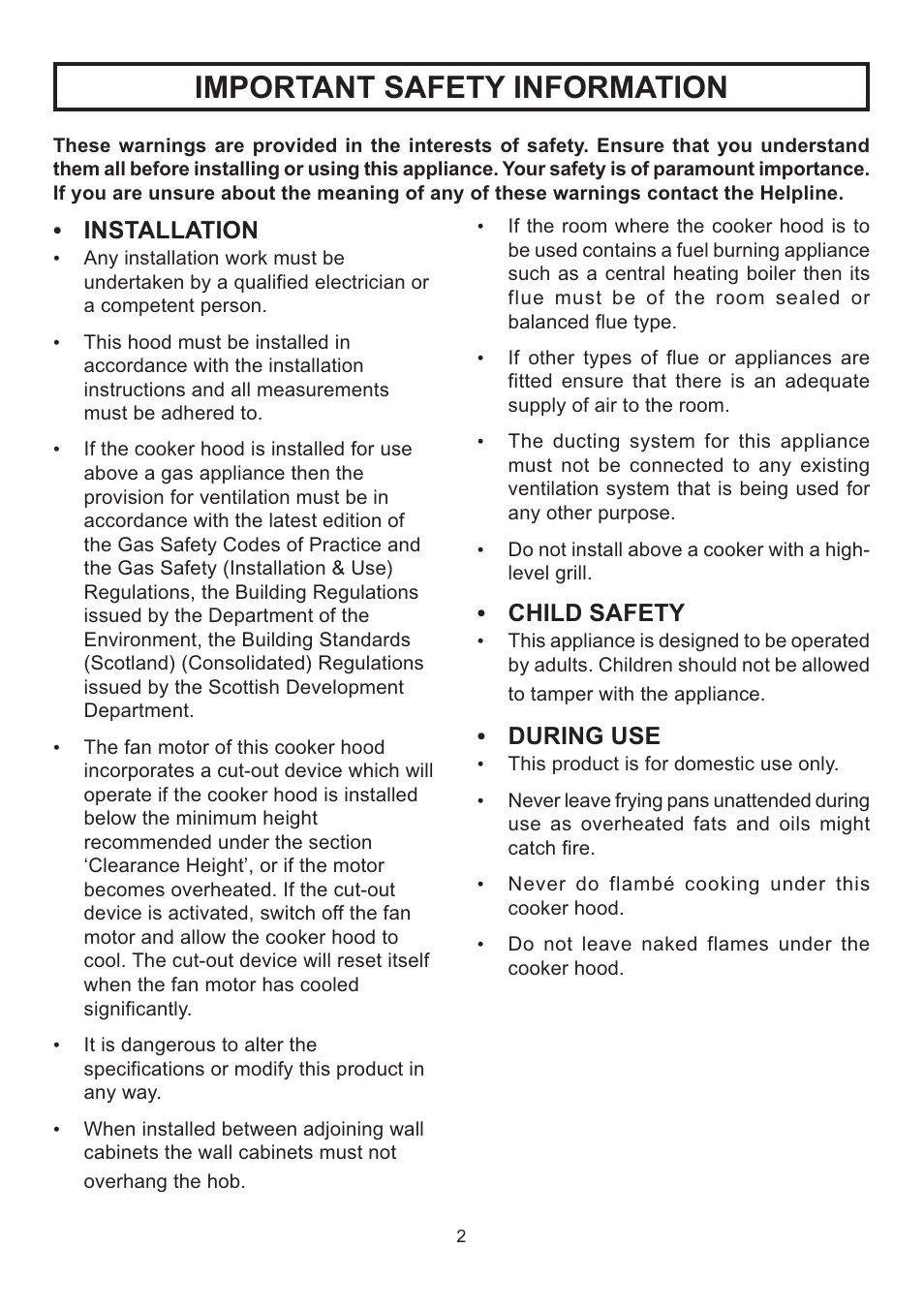 Important safety information | Rangemaster LEIHDS120SC User Manual | Page 3 / 16