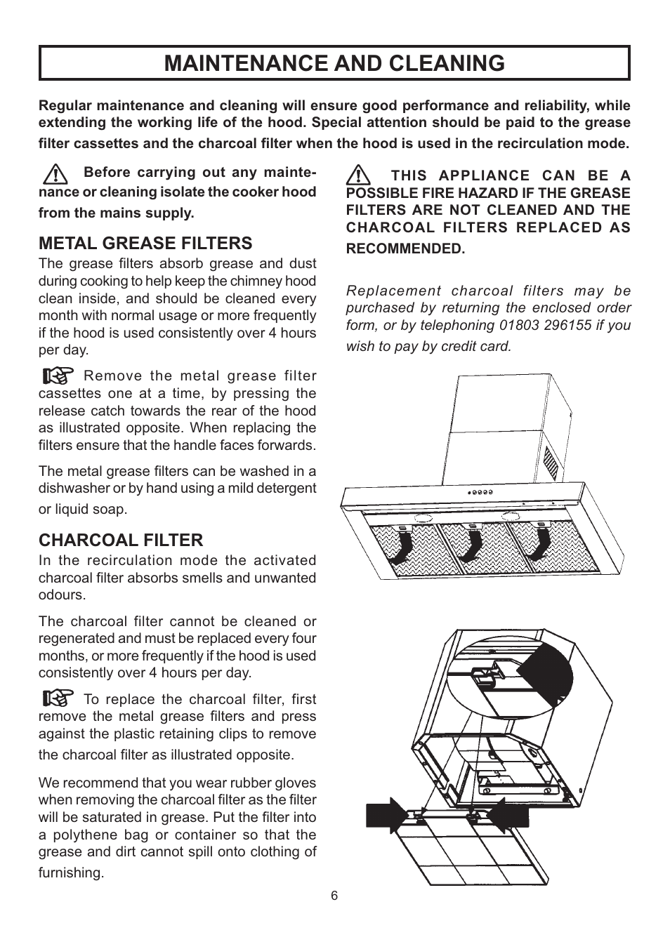Maintenance and cleaning | Rangemaster LEIHDS120SC User Manual | Page 7 / 16