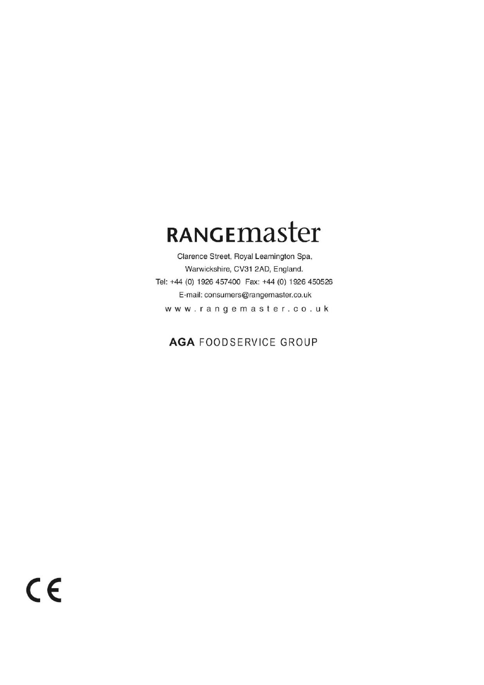 Rangemaster 60S User Manual | Page 16 / 16