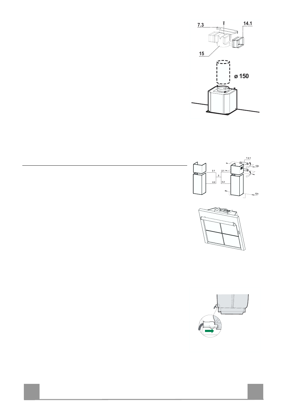 En 8 8, Chimney assembly | Rangemaster GLX390 User Manual | Page 8 / 16