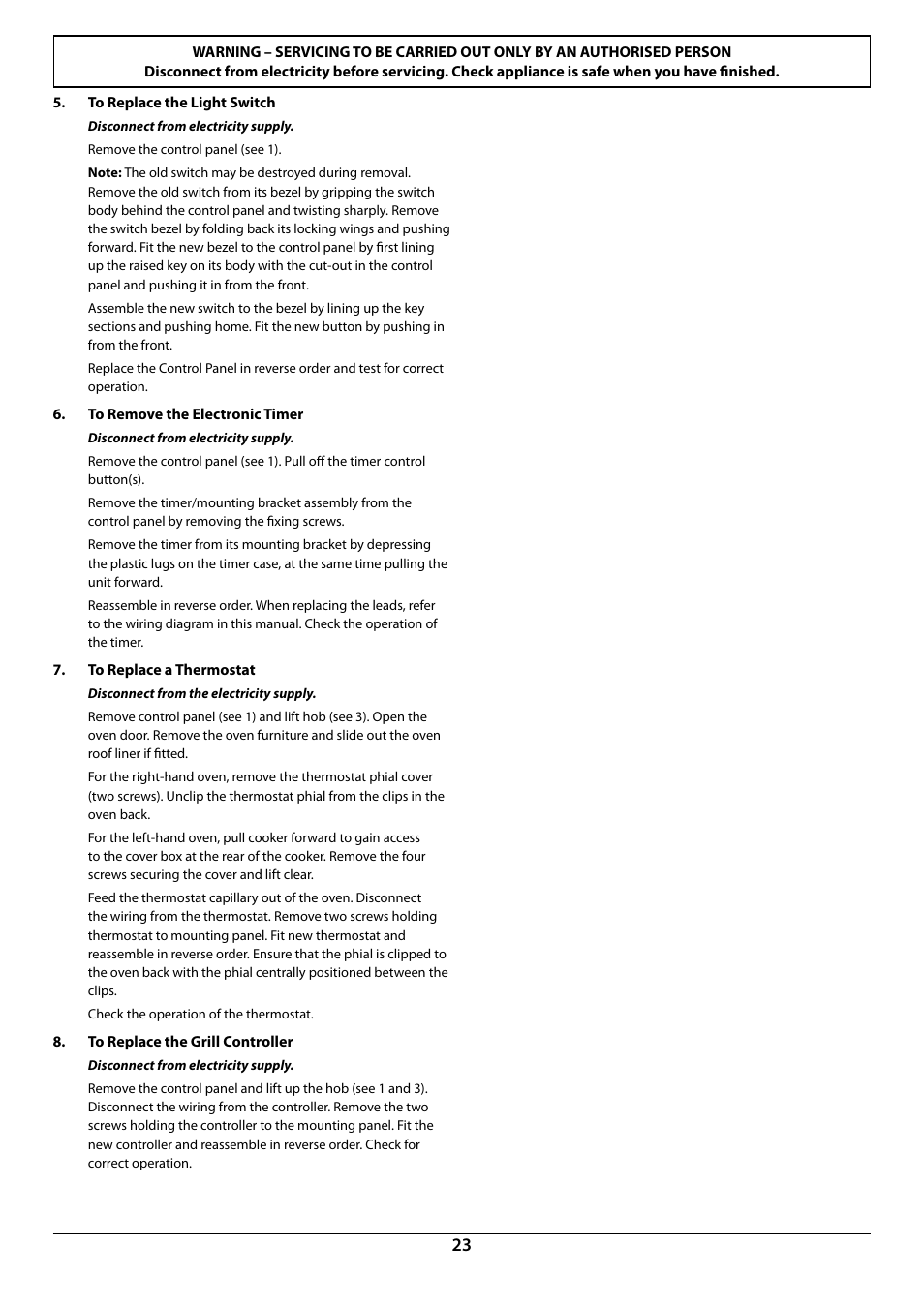 Rangemaster 90 INDUCTION U109941 - 02 User Manual | Page 25 / 32