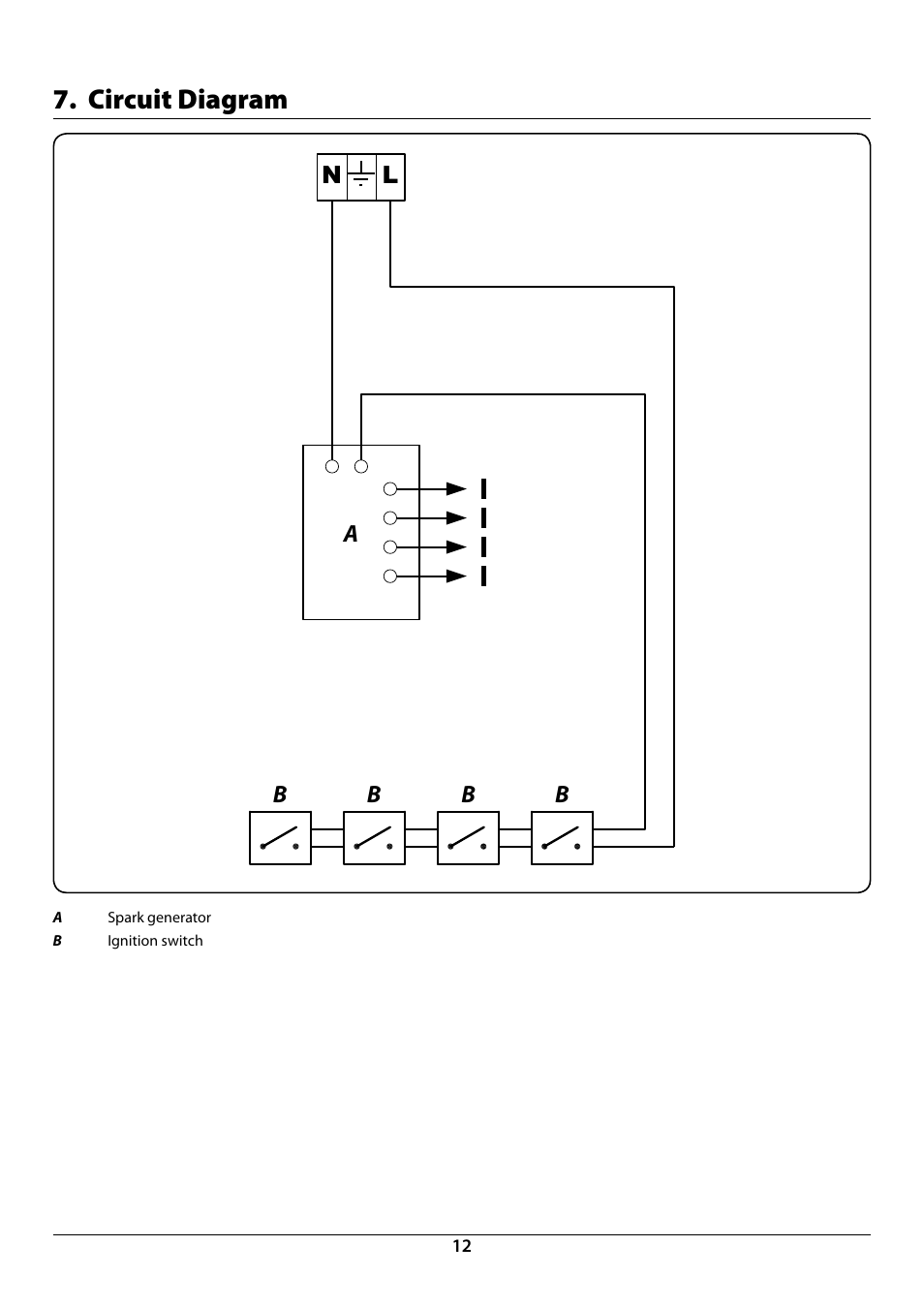 Circuit diagram | Rangemaster RGG60 User Manual | Page 14 / 20