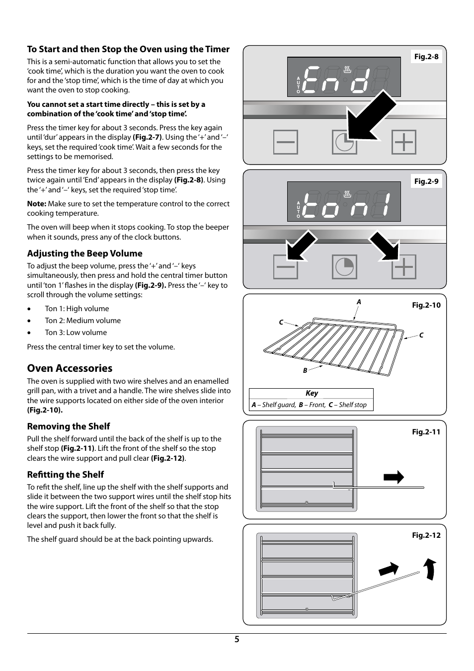 Oven accessories | Rangemaster R9044 User Manual | Page 7 / 20