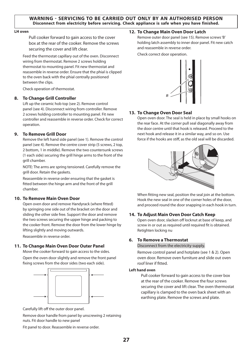 Rangemaster KITCHENER U109720 - 01 User Manual | Page 27 / 36