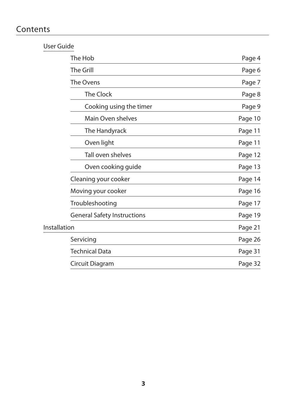 Rangemaster KITCHENER U109720 - 01 User Manual | Page 3 / 36