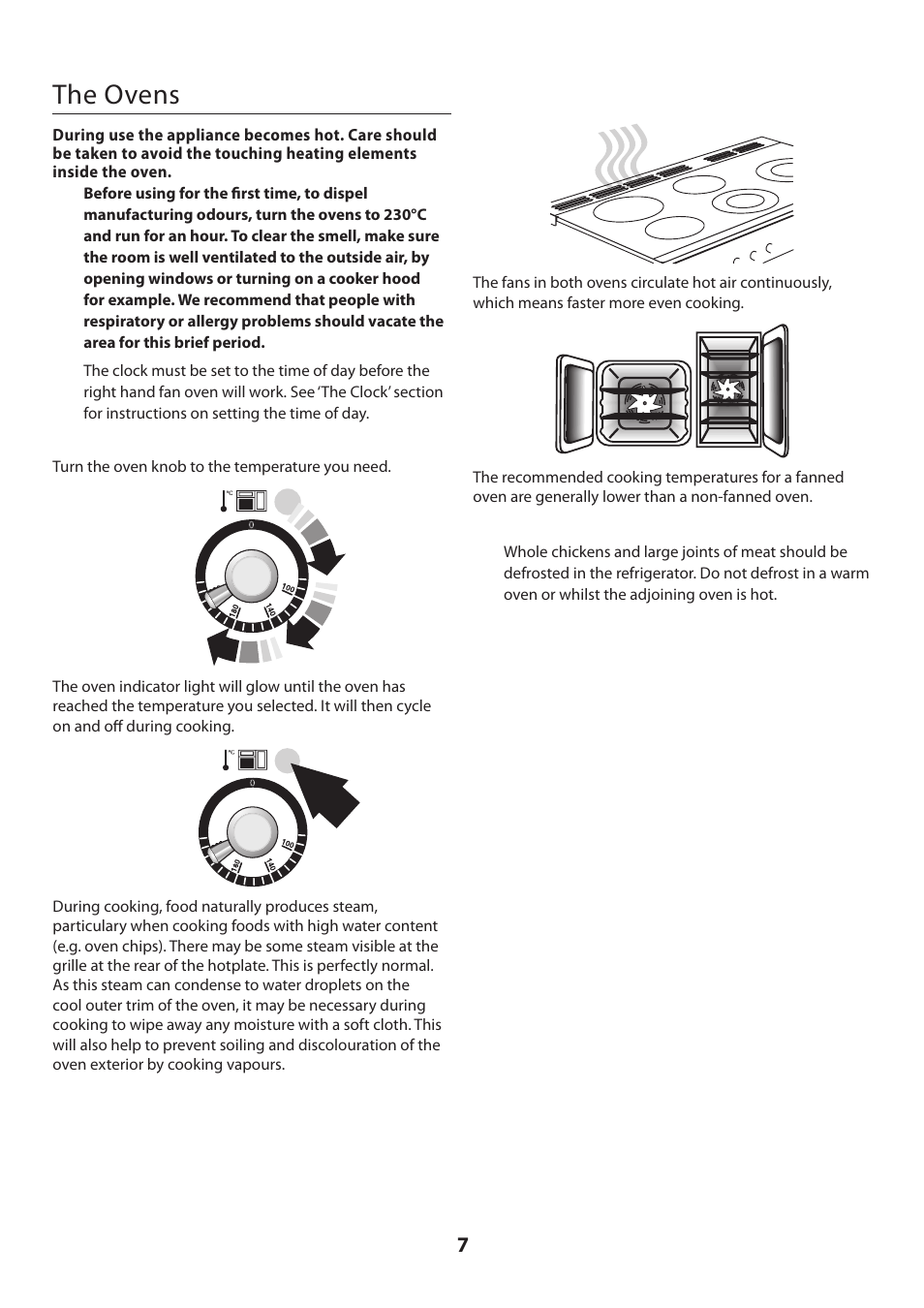 The grill, The hob, The ovens | Rangemaster KITCHENER U109720 - 01 User Manual | Page 7 / 36