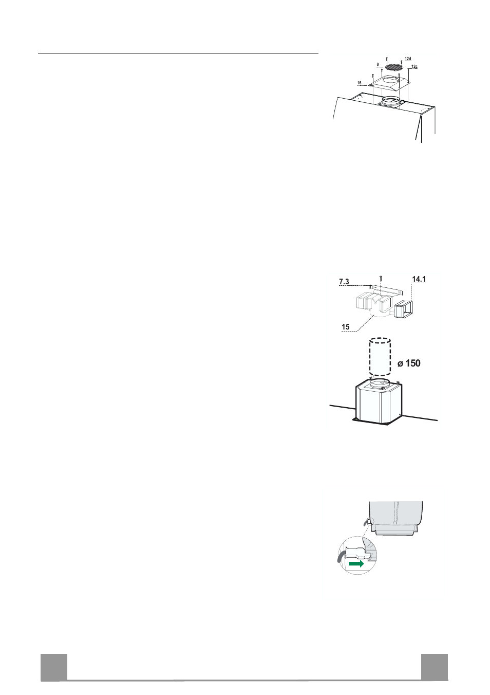 En 8 8, Recycling version air outlet | Rangemaster GLX490 RM User Manual | Page 8 / 16