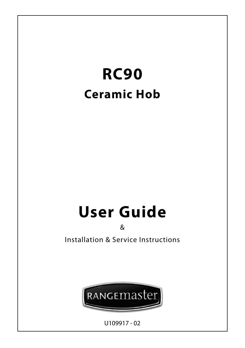 Rangemaster RC90 User Manual | 20 pages