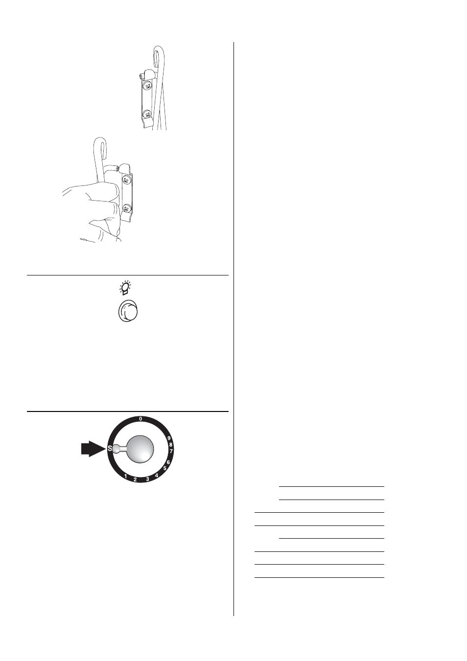 The main oven light, S’ (slow) cooking | Rangemaster 90 Gas User Manual | Page 9 / 40