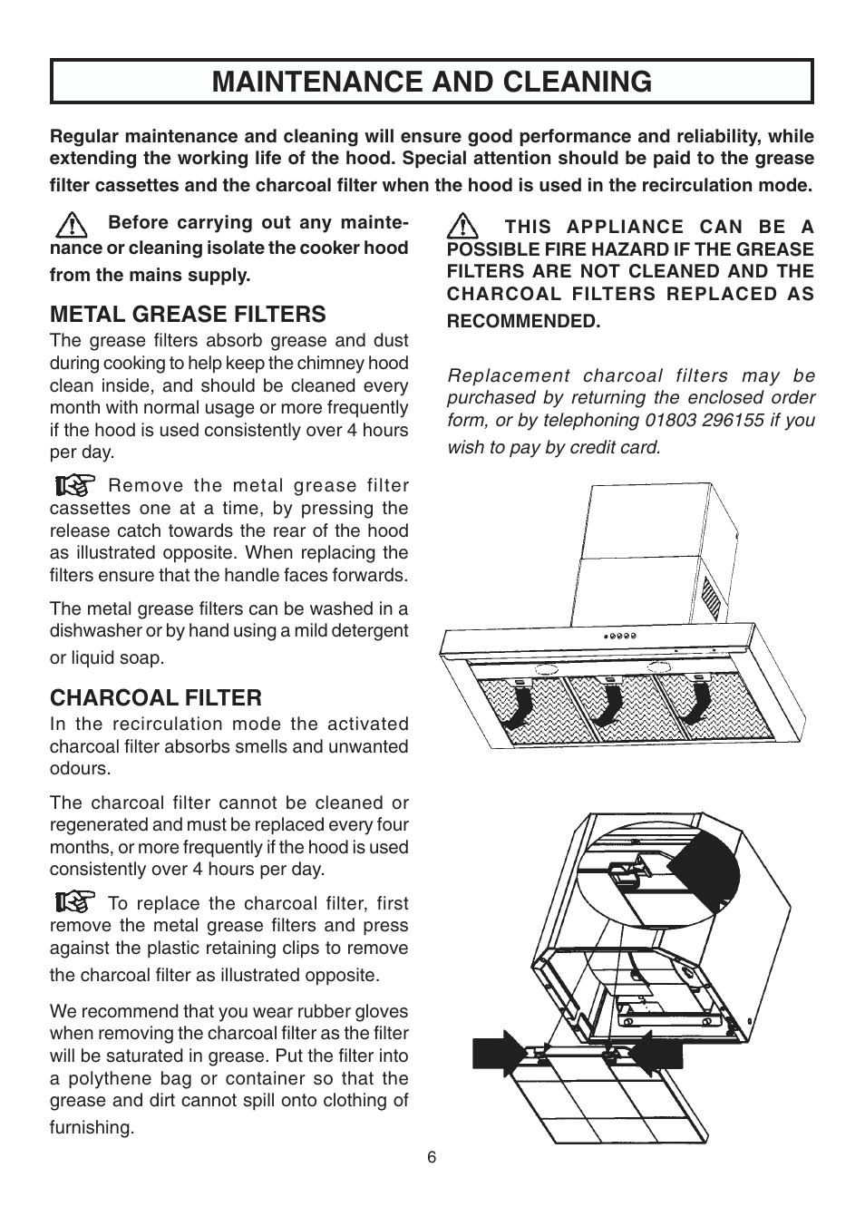 Maintenance and cleaning | Rangemaster ELTSHDC110SG User Manual | Page 7 / 16