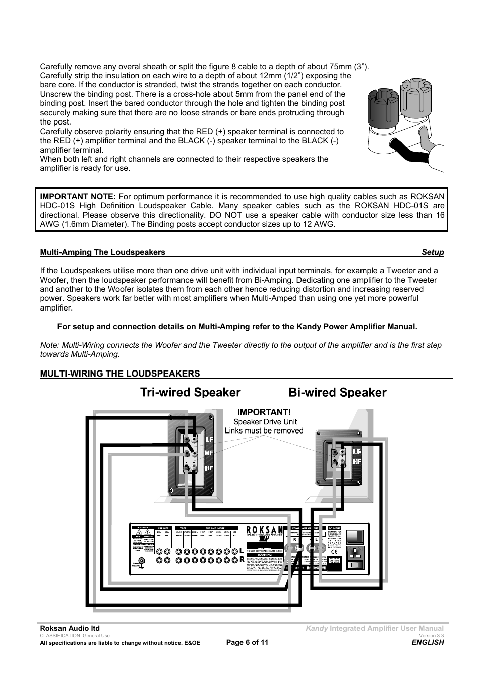 Roksan Audio LIII User Manual | Page 6 / 11
