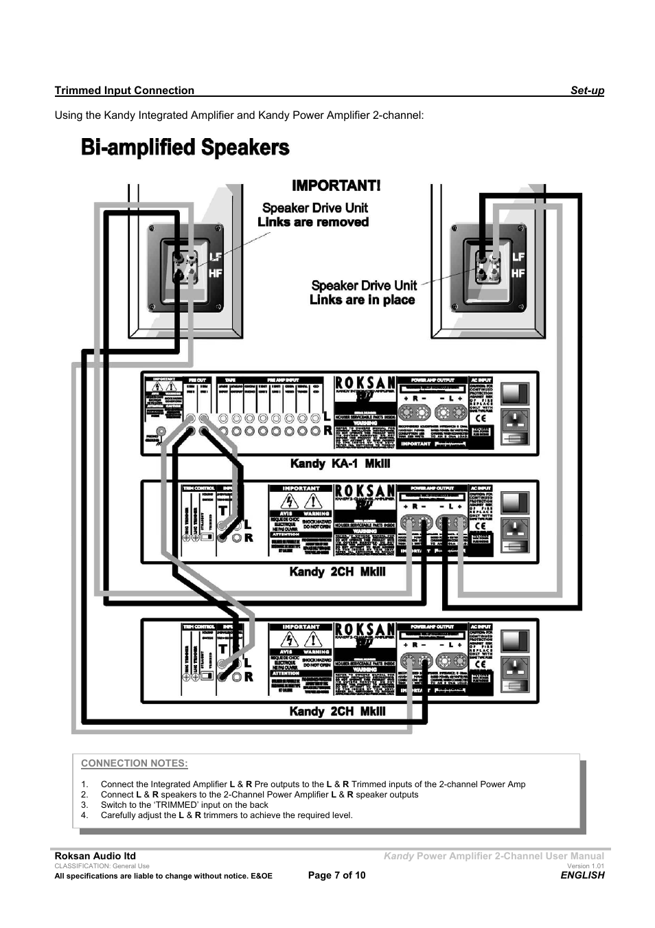 Roksan Audio Kandy L III User Manual | Page 7 / 10