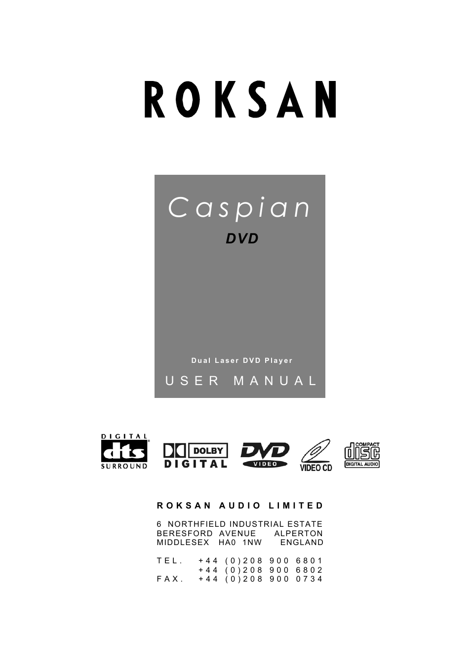 Roksan Audio Caspian User Manual | 22 pages