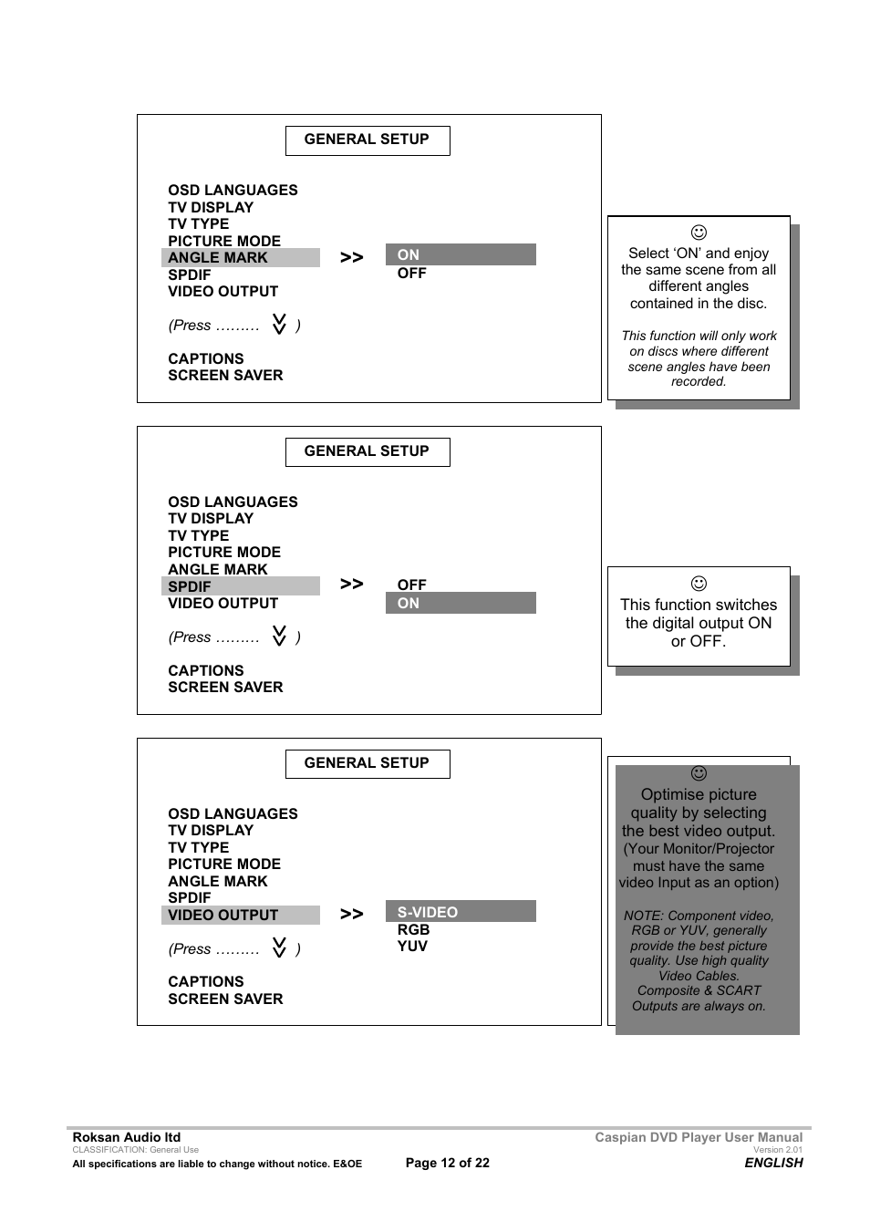 Roksan Audio Caspian User Manual | Page 12 / 22
