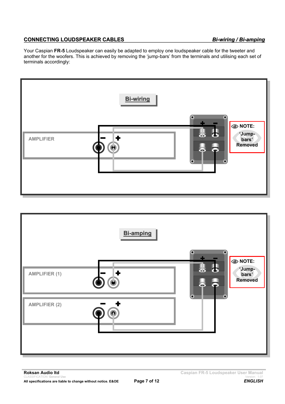 Roksan Audio FR - 5 User Manual | Page 7 / 12