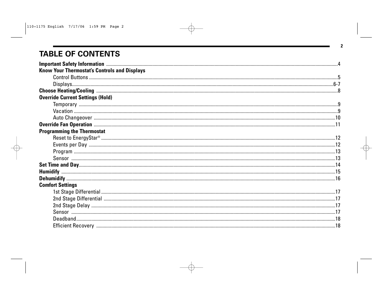 Robertshaw 9825I2 User Manual | Page 2 / 36
