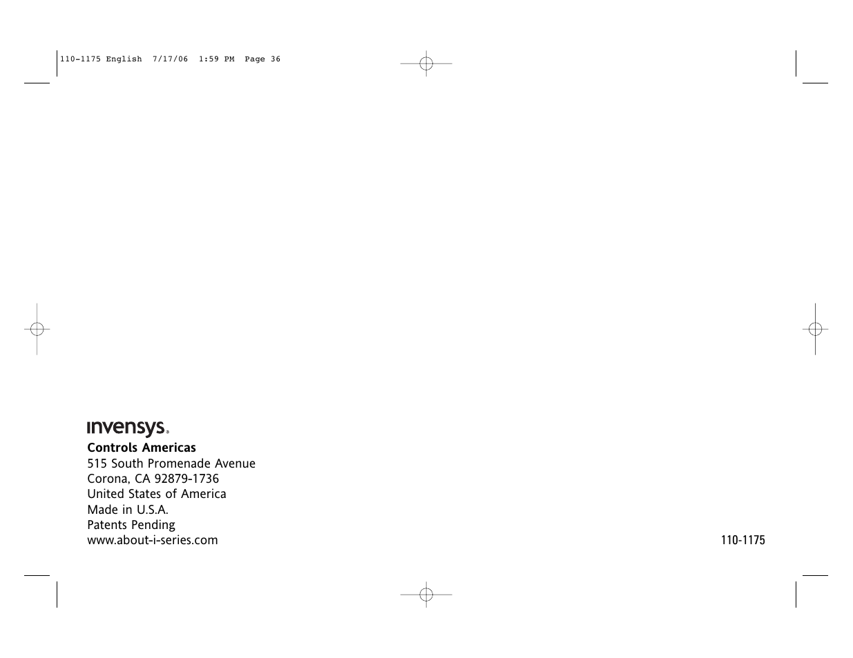 Robertshaw 9825I2 User Manual | Page 36 / 36