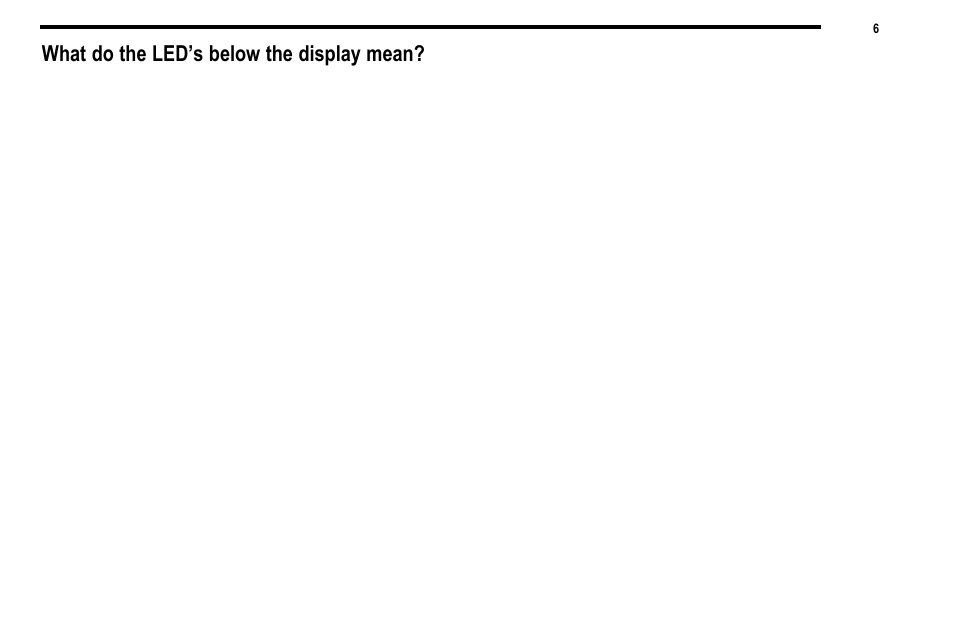 What do the led’s below the display mean | Robertshaw 9820I User Manual | Page 6 / 28