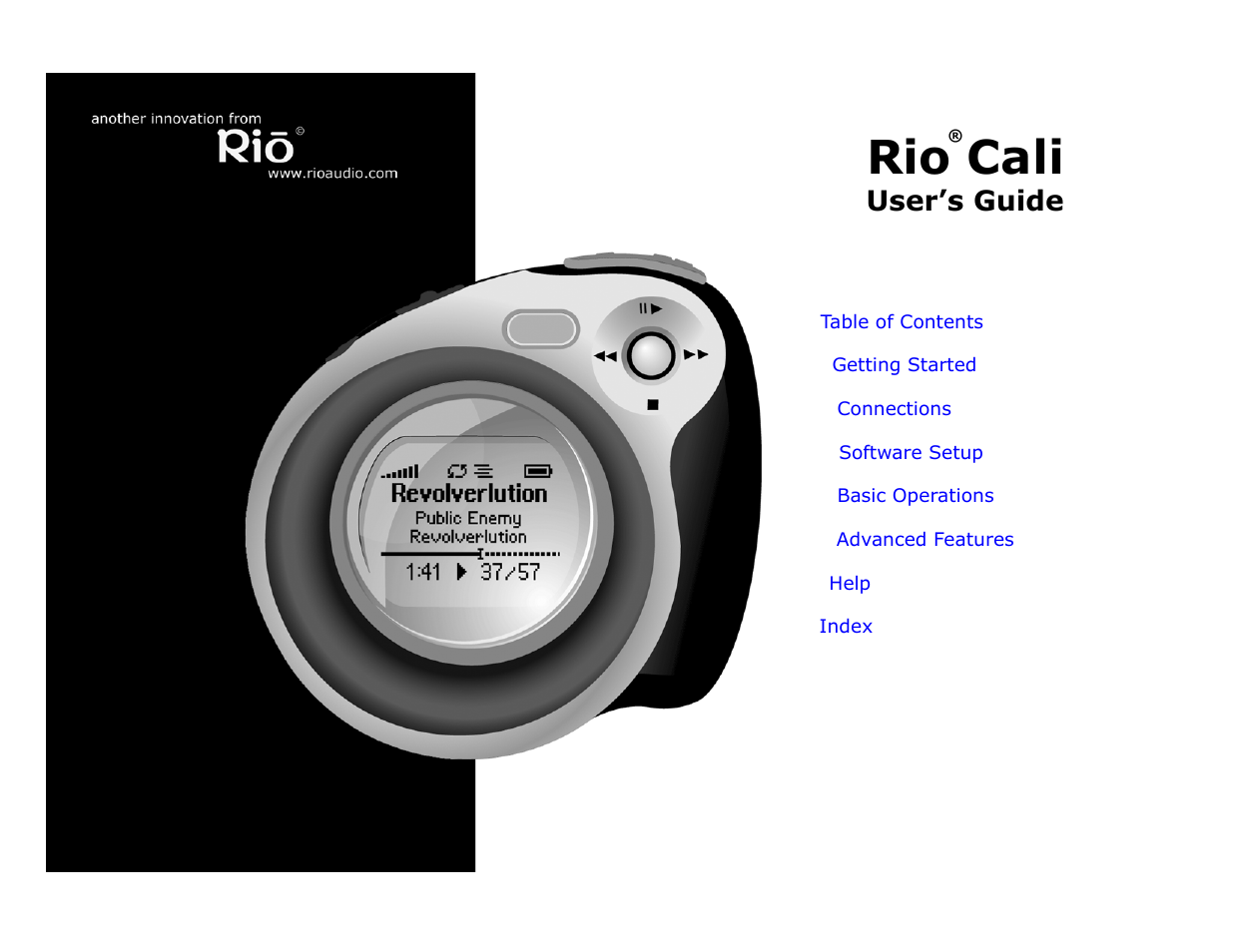 Rio Audio Cali User Manual | 59 pages