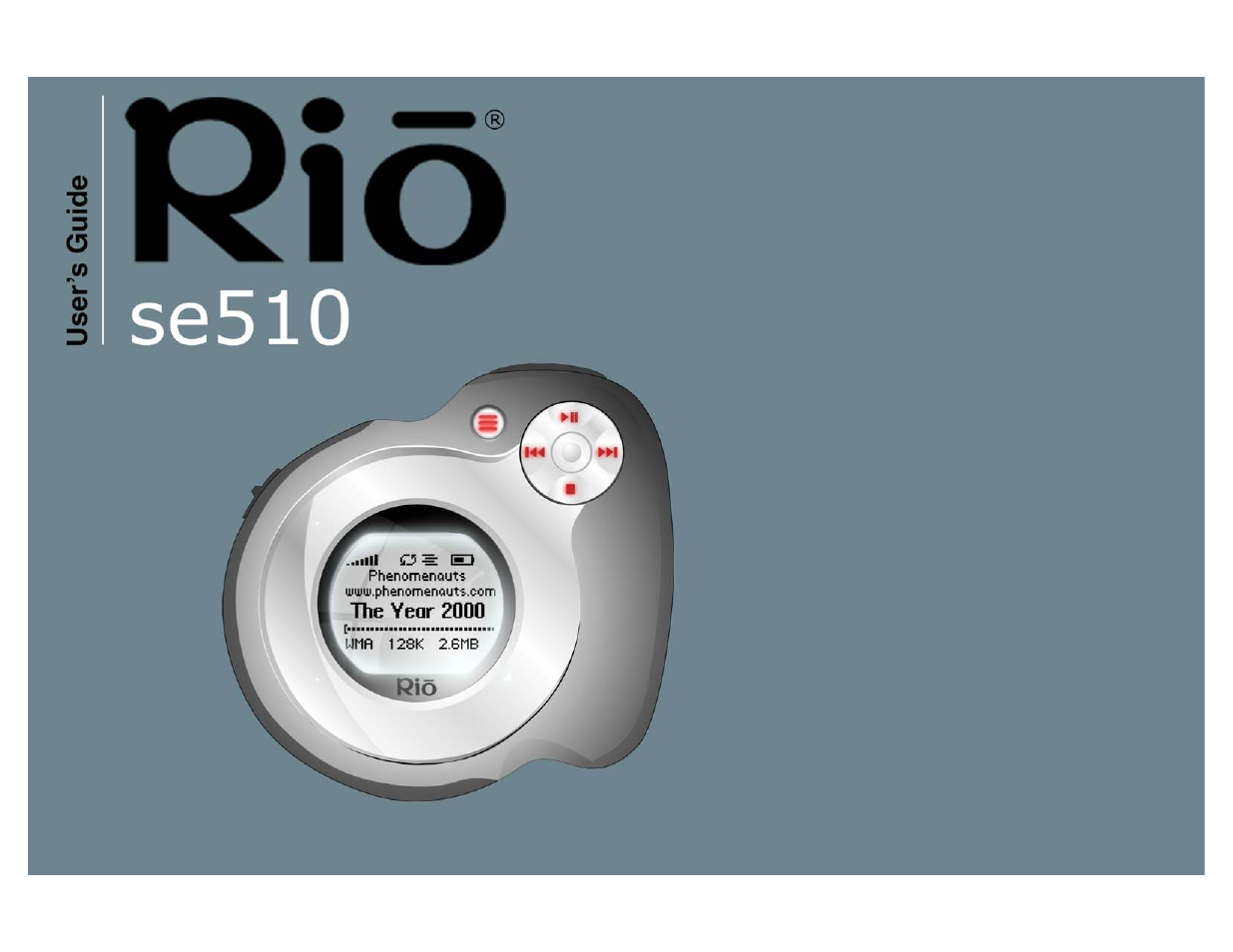 Rio Audio SE510 User Manual | 52 pages