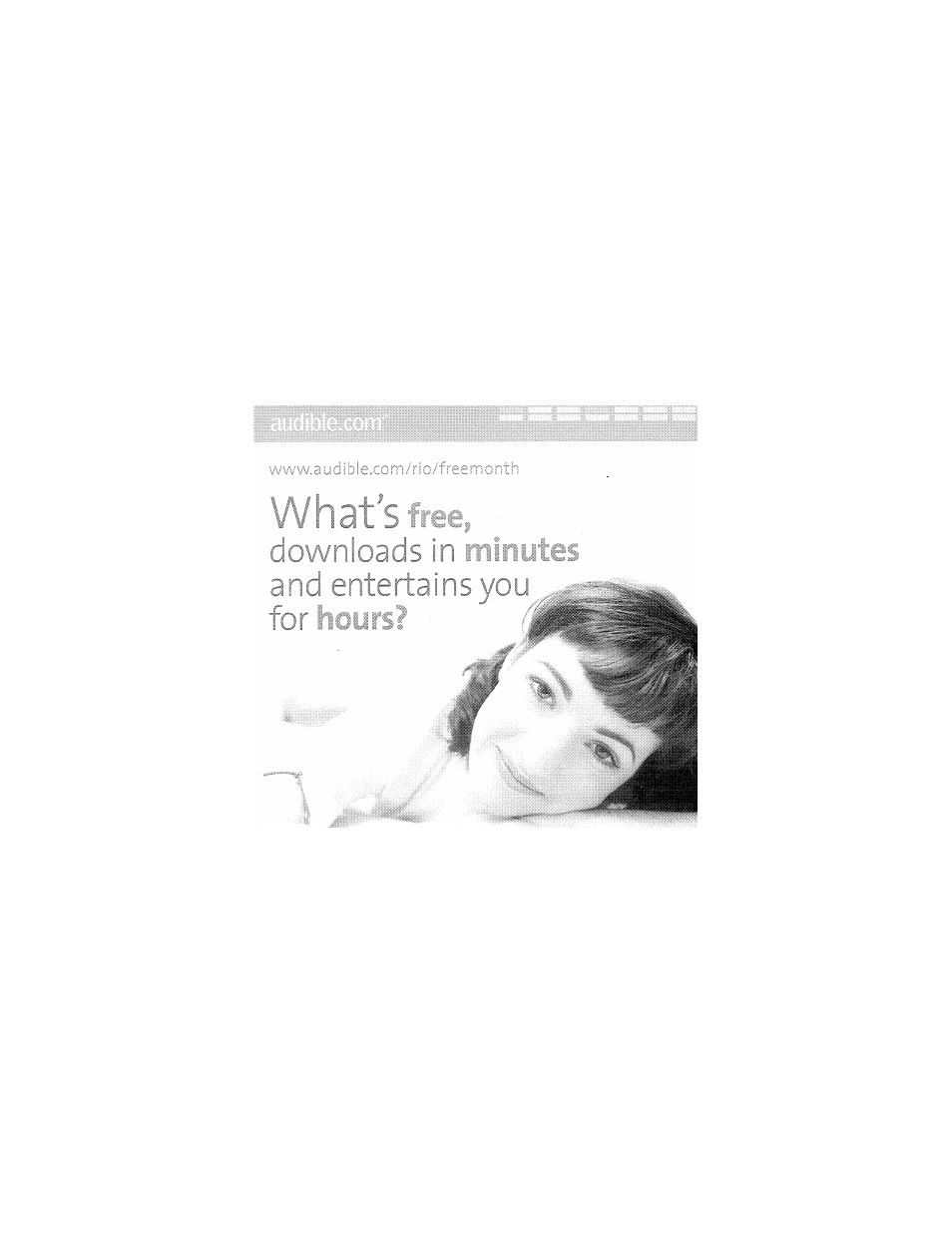 Audible.com brochure | Rio Audio Forge User Manual | Page 73 / 77