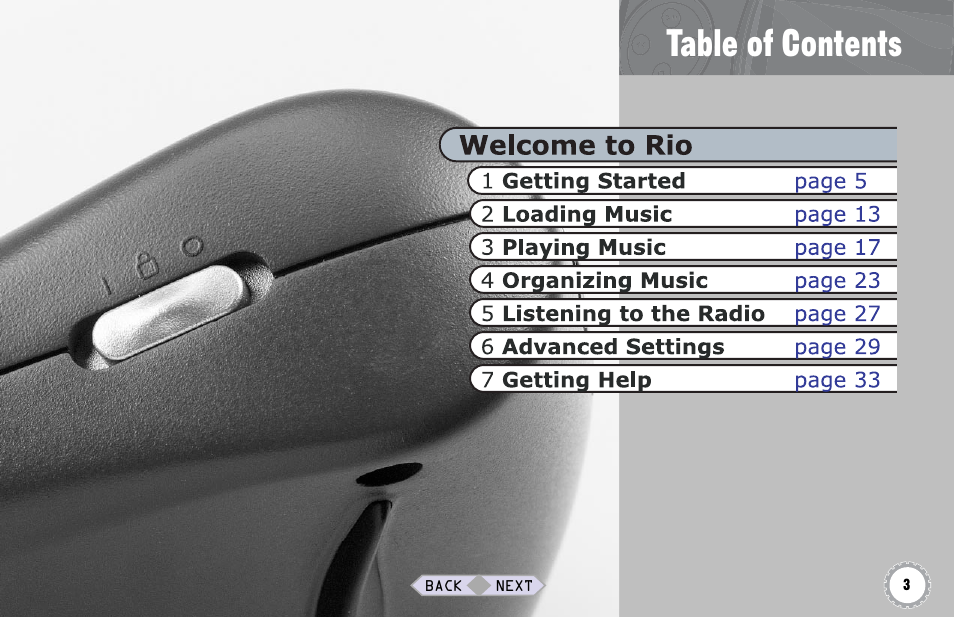 Rio Audio Rio Riot User Manual | Page 3 / 40