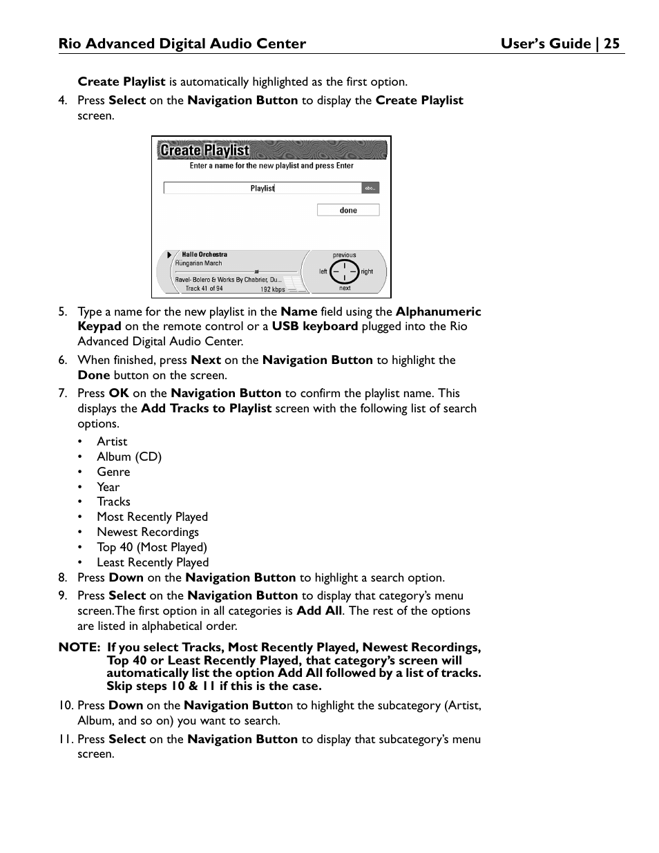 Rio Audio Advanced Digital Audio Center User Manual | Page 27 / 116